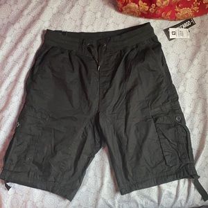 Black Cargo Shorts